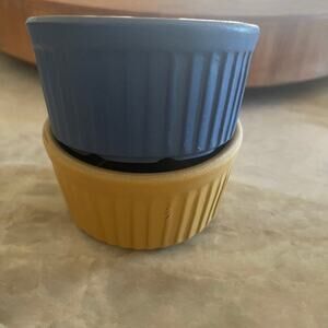 Mason Cash set of two stoneware ramekins England